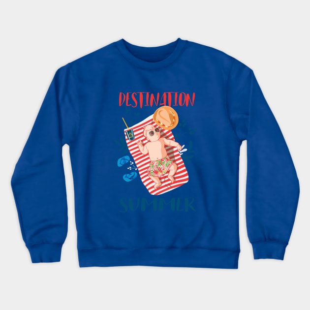 Destination summer Crewneck Sweatshirt by Mimie20